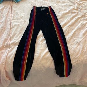 Aviator Nation women’s velvet joggers - size XS - black - never been worn